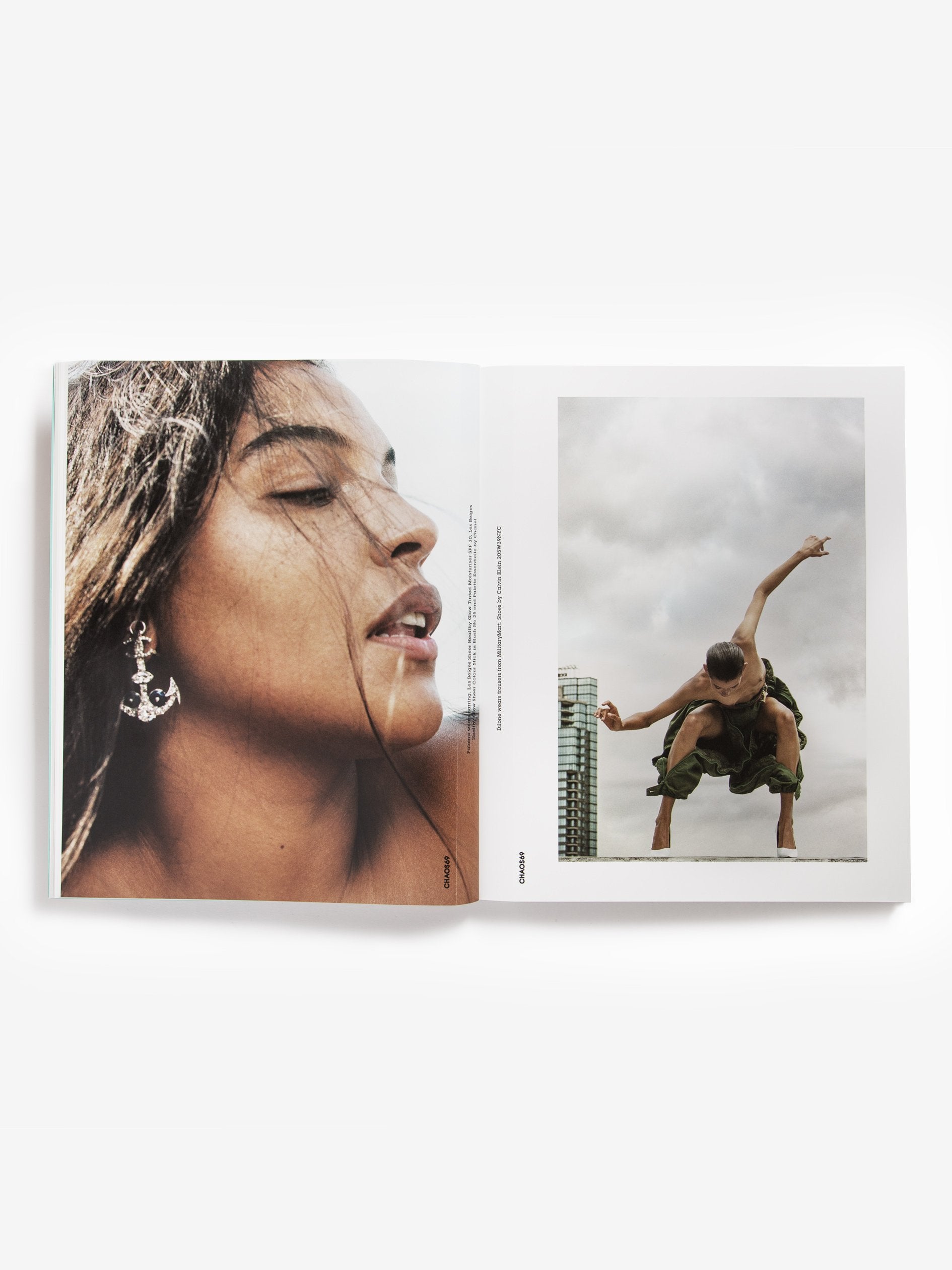 Gigi Hadid & Mica Arganaraz - Cass Bird. Chaos 69 Magazine Poster