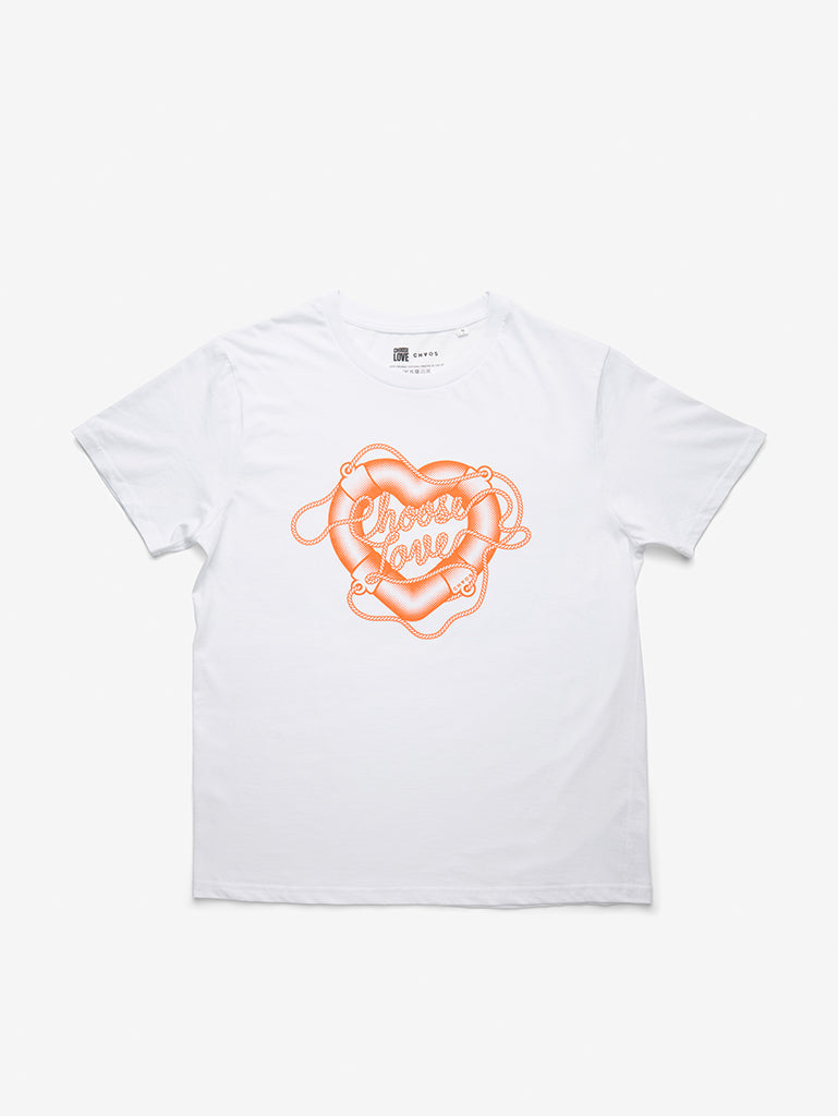 Choose Love x Chaos - White Life Ring T-Shirt