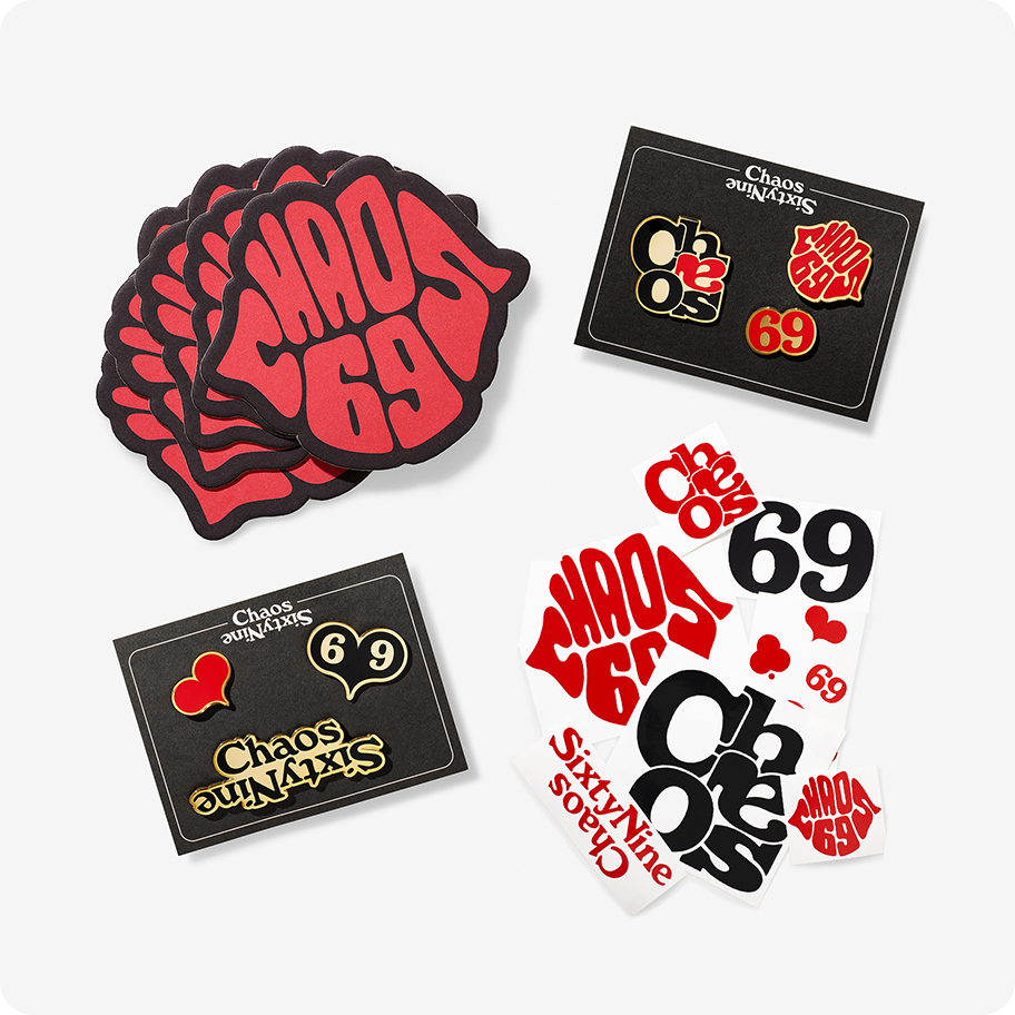 Gigi Hadid & Mica Arganaraz - Cass Bird. Chaos 69 Magazine Poster